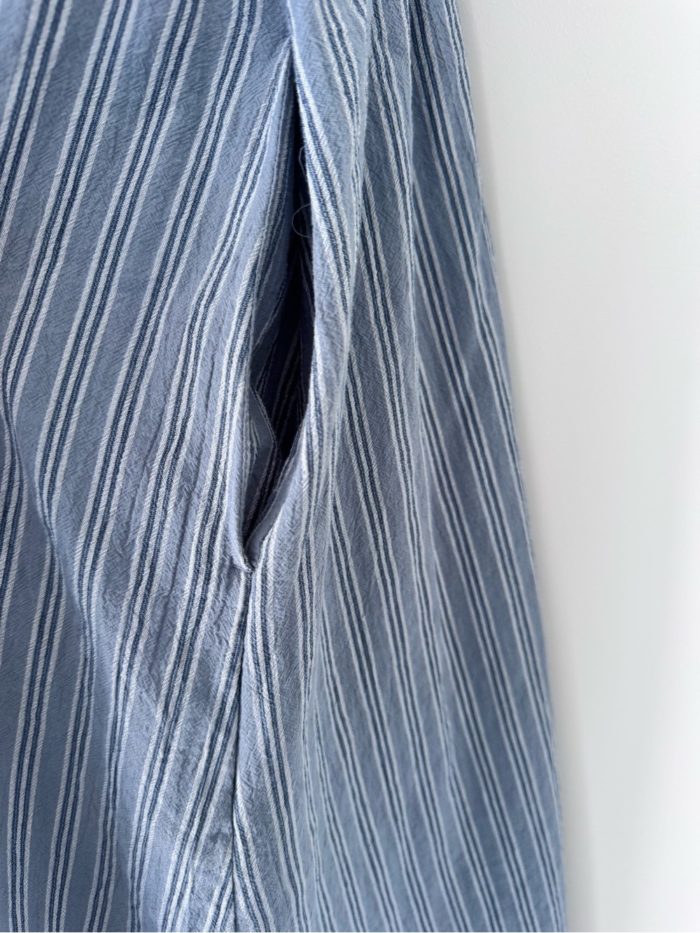 Smocked High Scoop Neck Dress with pockets - Picture 5 of 9